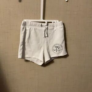 White Casual Athletic Shorts